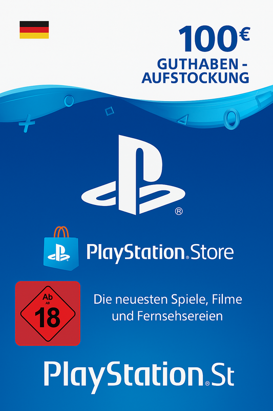 PlayStation Network Guthaben 100 EUR (DE) PSN Key GERMANY